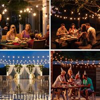 TSINYE-Guirlande lumineuse LED étanche en fil de cuivre, ampoule pour décoration extérieure, LED G40