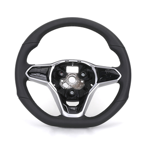 Volant en cuir semi-perforé R <span class=keywords><strong>Line</strong></span> Golf 8 pour VW Volkswagen Golf 8 MK8 8R R Gti Gtd Jetta <span class=keywords><strong>Tiguan</strong></span> Polo Passat CC B7 B8 - Product Image 1
