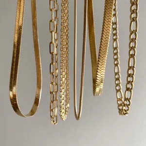 Cadena de oro 14k personalizada gc, cabo joyas, corda de paperclipe, corrente para curvatura cubana, corrente de ouro esterlina 925 para homens e mulheres