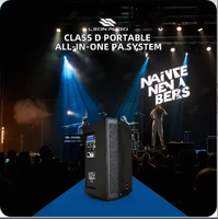 Altavoz PA Activo de 8 Pulgadas con Batería, 150W, DSP de Titanio, para Actuaciones en la Calle, Cafeterías, Conferencias, Fiestas