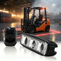 Radar d'angle mort pour chariot élévateur - Capteur de détection d'obstacles par IA, système d'avertissement de sécurité anti-collision pour chariot élévateur industriel