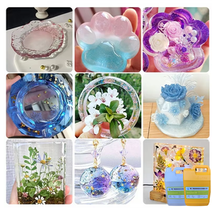 שרף אפוקסי דו-רכיבי שקוף במיוחד AB דבק נוזלי עשה זאת בעצמך, כיסוי בצורת טופר חתול, משטח עמיד בפני הצהבה - Product Image 1