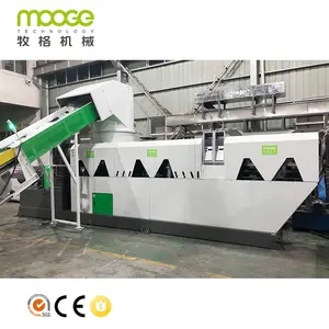 PE film double stage compactor granulator pelletizing production machine line