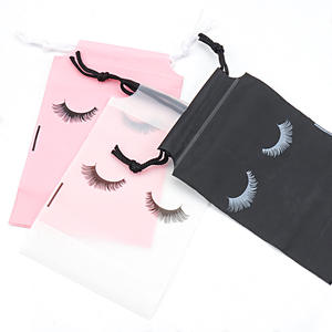 Mixed Procurement Low Price Waterproof Plastic Eva Drawstring Makeup <b>Bags</b> Pouches Eyelash Pattern Lash Extension Lash <b>Bags</b> - Product Image 3