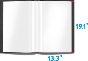 Cartella per Presentazioni con 40 Tasche Trasparenti, Protezioni per Documenti, Portafoglio Artistico, Libro Trasparente per Opere d'Arte e Fogli di Rapporto - Product Image 3