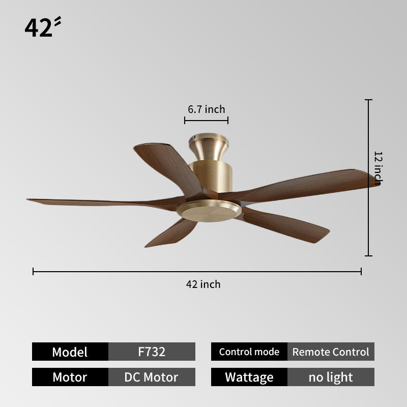 42inch -Antique bronze + walnut color