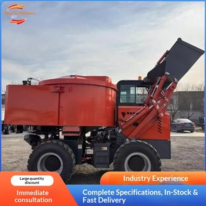 Camión Mezclador de Concreto de Cuatro Ruedas con Alimentación Automática, Camión Bomba de Concreto Integrado, Camión Mezclador Autoalimentado - Product Image 1