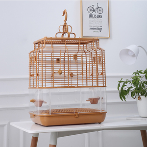 Lüks kuş kafesi plastik ardıç parrot myna kuş kafesi kuş kafesi papağan yetiştiriciliği - Product Image 6