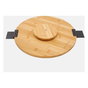 Bamboo <b>Rotating</b> Base Tray (39.5cm) EXCELLENT HOUSEWARE Natural 170490990 - Product Image 3