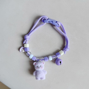 Collier en peluche mignon en forme d'ours pour chiens et chats, accessoires pour animaux de compagnie, jouets en peluche pour chats, décorations pour Bichon Frise, décorations pour ours en peluche - Product Image 4