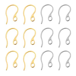 50pcs/bagDIY Jewelry Making Accessories 22mm Stainless Steel Earring Hooks Diy Jewelry Making