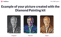 Personnalisation Gratuite en Ligne de Peintures au Diamant dans Trois Styles et à Effets Multiples pour la Décoration Murale de la Maison