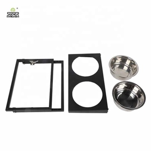 ペットボウル2025犬用新製品高級犬用フィーダー調節可能金属スタンド高さステンレス鋼 - Product Image 5