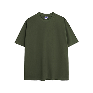 Camiseta en blanco de algodón para hombre Camiseta de cuello redondo de gran tamaño para impresión de logotipo de alta calidad personalizada - Product Image 1