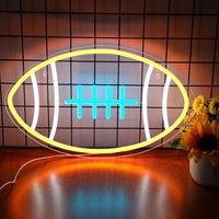 Panneau néon sportif LED pour décoration de bar et de fête avec éclairage néon pour mariage et magasin, alimentation facile par prise secteur