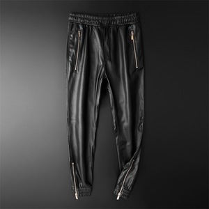 <span class=keywords><strong>Pantaloni</strong></span> da uomo in pelle di marca <span class=keywords><strong>pantaloni</strong></span> da Jogger in vita elastica di qualità superiore tasca da moto <span class=keywords><strong>pantaloni</strong></span> in <span class=keywords><strong>ecopelle</strong></span> <span class=keywords><strong>pantaloni</strong></span> Harem - Product Image 1