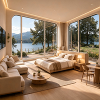Maison préfabriquée modulaire en conteneur à deux étages, certifiée CE AS4964 SAA, type Apple Cabin, empilable