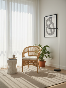 Fabiano Bamboo Modular Chair Stylish and Comfortable <b>Seating</b> for Living Room Hotel Apartment Home Furniture Use - Product Image 3