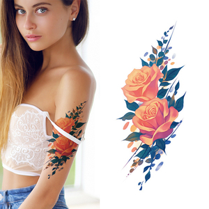 Haute qualité personnalisé filles temporaire <span class=keywords><strong>tatouage</strong></span> autocollant adhésif corps Art imprimé sur papier fête décorations <span class=keywords><strong>faux</strong></span> <span class=keywords><strong>tatouage</strong></span> modèle - Product Image 6