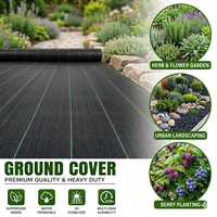 Toile tissée en PP pour l'agriculture, tapis de contrôle des adventices, couverture de sol, barrière anti-herbe pour jardin et plantation