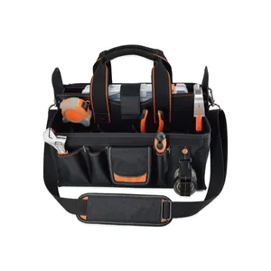 DOZ Wholesale Waterproof Canvas Nylon Fabric Hand Carpenters Plumbers Storage Heavy Duty Electrical Electrician Tool Bag