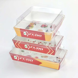Bán Sỉ Tùy Chỉnh Bánh Bánh Mì Container Charcuterie Ngọt Ngào Kraft Giấy Bao Bì Hộp Với Nắp Nhựa - Product Image 1