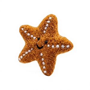 Handmade Traditional Eco-Friendly Certified Wool <b>Felt</b> Starfish Wall Hanging Large Cute Ocean <b>Animal</b> Decor Indoor Christmas - Product Image 3