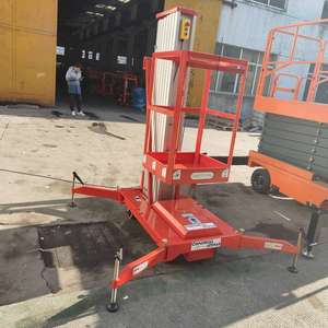 CE ISO Certificated Mobile <strong>Aluminium</strong> <strong>Work</strong> <strong>Platform</strong> Duplex Single Mast 6m 8m 10m 12m Elevated Electric Aerial <strong>Work</strong> <strong>Platform</strong> OEM - Product Image 2
