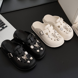 New Style Holey Shoes Women Men Summer Outdoor Wear EVA <b>Thick</b> <b>Sole</b> Anti-Slippery Breathable <b>Slippers</b> Fashionable Comfortable - Product Image 3