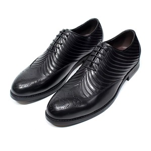 DrioshippingLuxury Brand Hommes Autruche Motif Oxfords Handmade High Top Casual Chaussures habillées en cuir Doublure en cuir véritable - Product Image 1