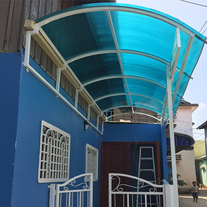 Garantie de 10 ans Feuilles de <span class=keywords><strong>soleil</strong></span> enduites UV Feuille de poly carbonate Pc Panneaux de serre en polycarbonate à double paroi creuse - Product Image 2