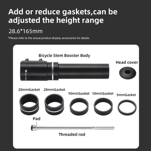 WEST BIKING-Accessoires <span class=keywords><strong>de</strong></span> vélo en alliage d'aluminium à double vis, design léger, hauteur réglable, accessoires <span class=keywords><strong>de</strong></span> vélo - Product Image 4