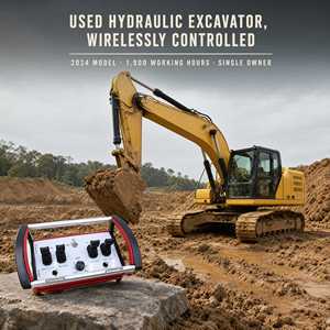 Excavatrice sur chenilles Spot 26 tonnes 2024, haute performance, industrielle, avec télécommande hydraulique proportionnelle sans fil - Product Image 4