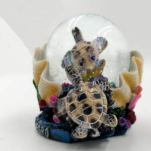 هدايا تذكارية مخصصة للسفر ديكور للمنزل كرة ثلجية من الراتنج رسومات يدوية مبتكرة من الراتنج حرف كرة ثلجية ثلاثية الأبعاد من السلحفاة أو السلحفاة - Product Image 5