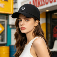 Gorra de Béisbol Ergonómica con Visera Reforzada, Resistente al Desgaste, Elegante y Deportiva, con Corona Alta, para Adolescentes, Actividades al Aire Libre y en el Campus