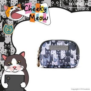 Bolsa de cosméticos con estampado de gato para mujer, bolsa de maquillaje ligera, organizador de viaje, monedero portátil con cremallera - Product Image 2