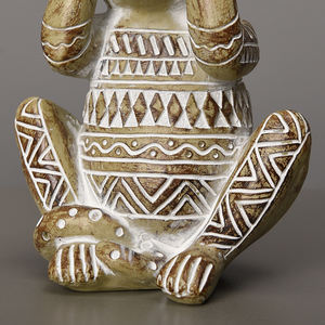 Figurine de singe en résine Art africain, Sculpture drôle, décoration pour la maison - Product Image 5