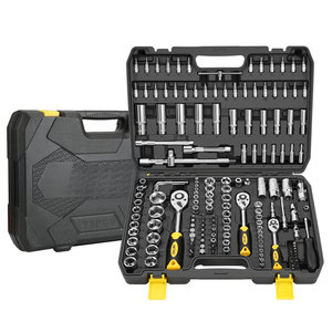 Peralatan Perkakas Steeltreks 172 Pcs Set Perbaikan Mobil Profesional Berkualitas Tinggi 1/2" 3/8" 1/4" Dengan Kunci Ratchet 24T dan Soket - Product Image 3