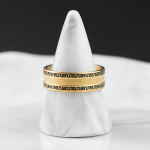 Jewelry <b>Set</b> Factory Custom Gold Plated Stainless Steel Inspirational Bracelets Cuff Open <b>Bangle</b> Engraved Adjustable <b>Bangle</b> - Product Image 4