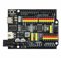 Carte de contrôle UNO R3 Pro avec alimentation améliorée, microcontrôleur ATmega328P, entrée Type-C DC et batterie au lithium