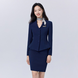 Women's Suit Set Long Sleeve Polyester Workwear For Hotel Receptionist Jewelry Store Fall 2025 - Product Image 3