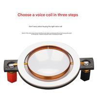 Diaphragme de remplacement en titane pour haut-parleur de compression haute performance, 8 OHMS, bobine vocale de 3 pouces (75 mm), pour tweeter