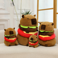 Vente chaude Capibara Peluche Mignon et Moche Cochon D'Inde Poupée avec PP Coton Remplissage Sac À Dos et Cadeau D'anniversaire pour Petite Amie