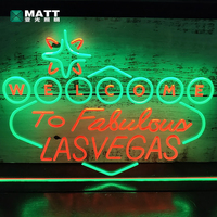 Dropshipping sans MOQ, personnalisation bienvenue, enseigne néon vintage Las Vegas, lumière néon LED en acrylique pour chambre à coucher, bar, décoration murale