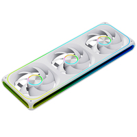 Ventilateur RVB adressable AntarcChill Premium 360 mm, design à quatre miroirs, logo personnalisé, PWM intégré pour radiateur de refroidissement liquide