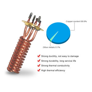 Calentador de Agua Eléctrico sin Tanque con Control de Perilla, 220V 5500W, Carcasa de Plástico Blanca, Diseño Conservador - Product Image 5