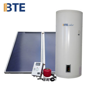 BTE Solar 150L 200L 250L 300L 500L Geyser <span class=keywords><strong>solaire</strong></span> à pompe à chaleur <span class=keywords><strong>chauffe</strong></span>-<span class=keywords><strong>eau</strong></span> <span class=keywords><strong>solaire</strong></span> fendu à panneau plat avec Tk-7 de contrôleur - Product Image 1
