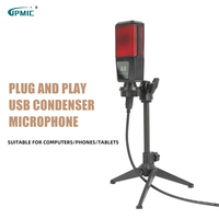 Kit de micro à condensateur cardioïde professionnel USB Streaming Podcast PC Microphone Studio avec bras de flèche pour enregistrer Twitch YouTube