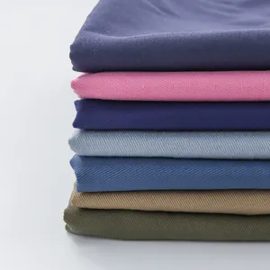 In Stock Yarn Dyed Fabric 100% Cotton 108*58 240gsm Twill Cotton Fabric tissus pour vetements for workwear clothing