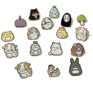 Quà Tặng rộng lớn bán buôn không có tối thiểu kim loại pins Nhà cung cấp cứng men Pin mềm ve áo huy hiệu Nhà sản xuất tùy chỉnh men Pin - Product Image 2